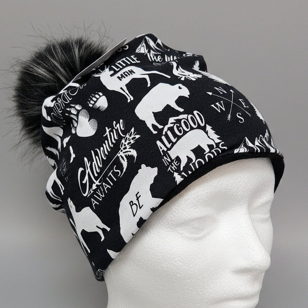 Tuque en tissu doublé micro-polar