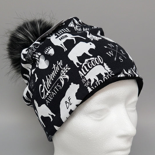 Tuque en tissu doublé micro-polar