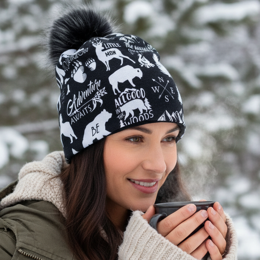 Tuque en tissu doublé micro-polar