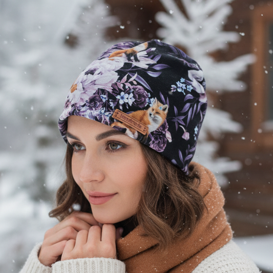 Tuque en tissu doublé micro-polar