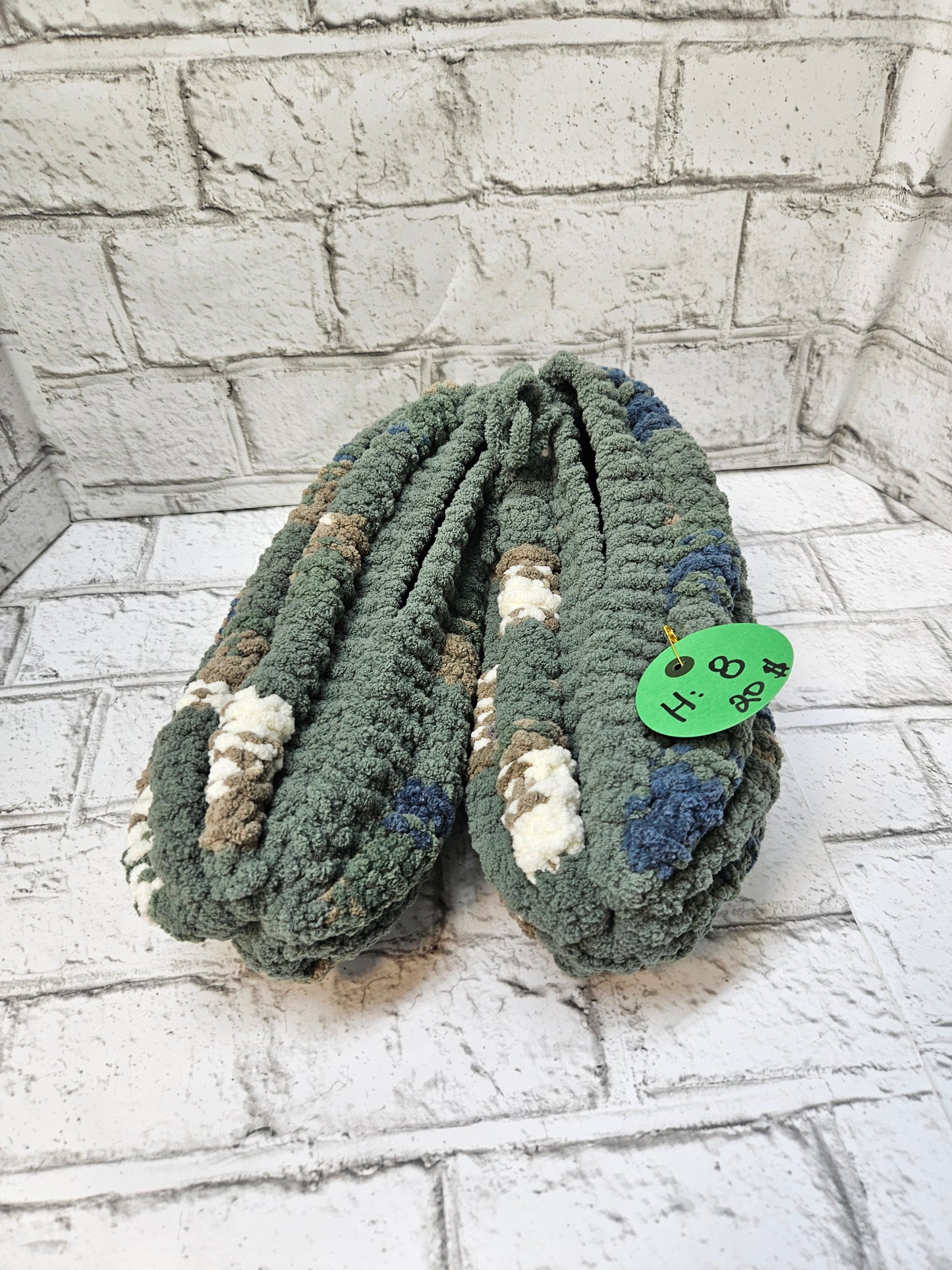 Pantoufles en laine tricotées–Homme 8