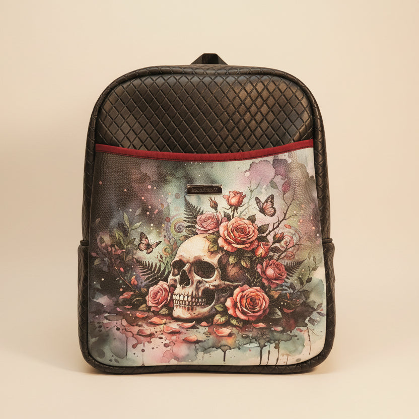 Sac à dos sacoche en simili cuir matelassé