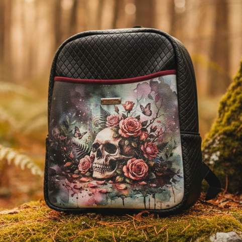 Sac à dos sacoche en simili cuir matelassé
