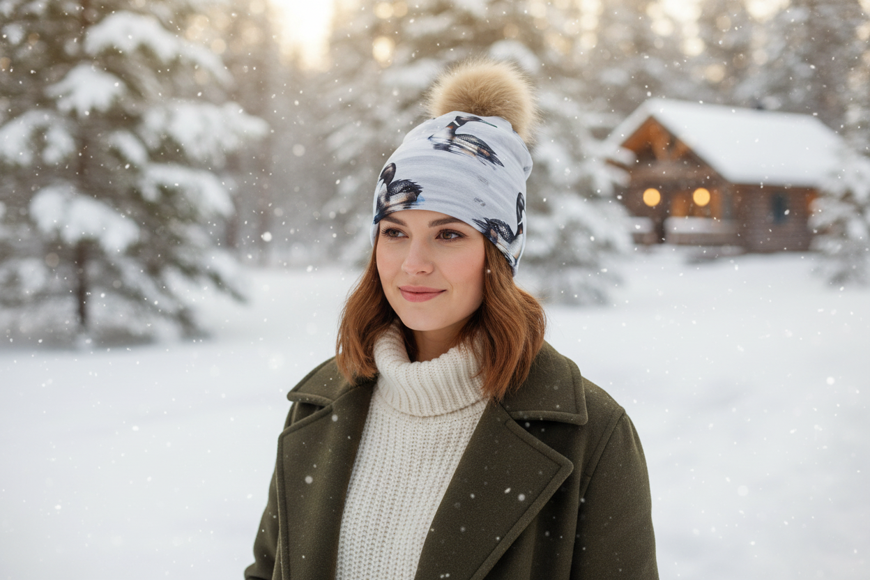 Tuque en tissu doublé micro-polar