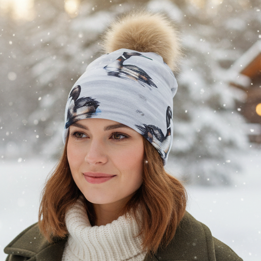 Tuque en tissu doublé micro-polar