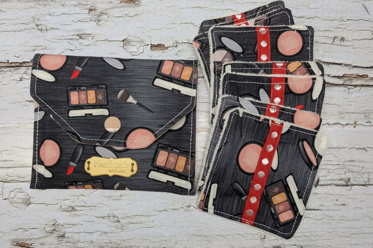 Ensemble-Pochette avec lingettes démaquillantes réutilisables