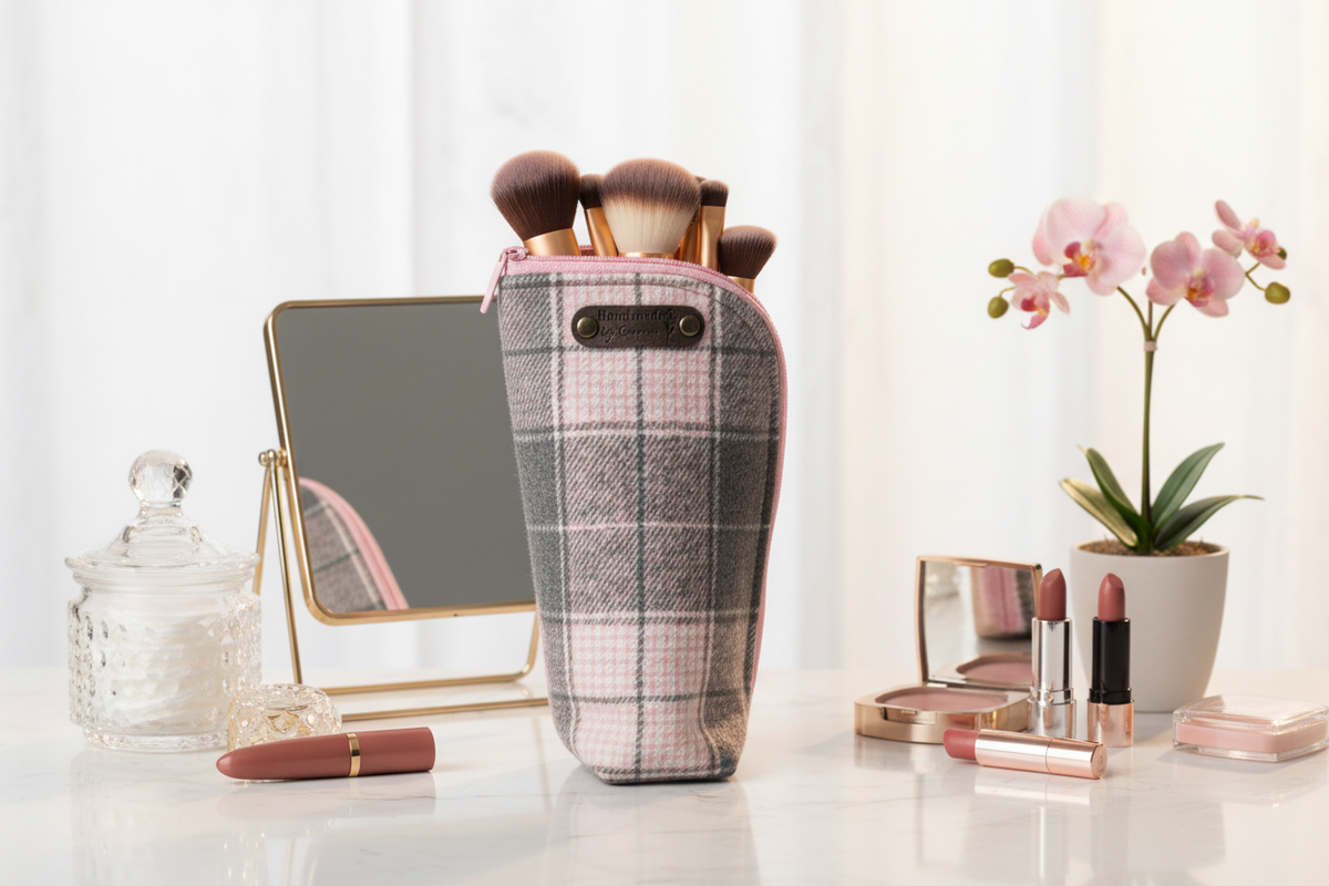 Trousse à pinceaux et maquillage