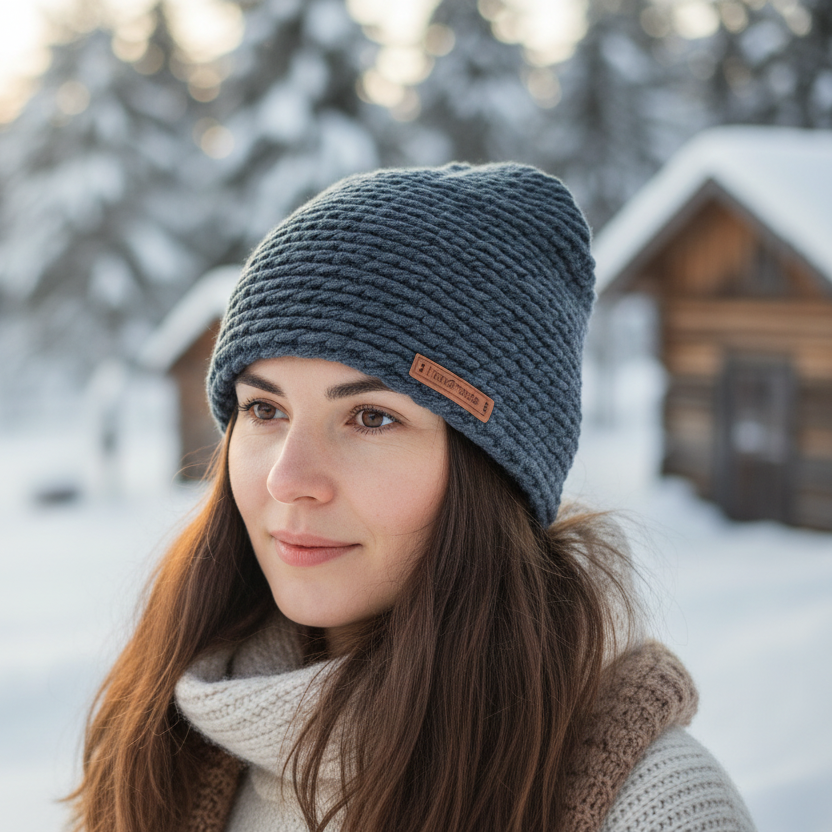 Tuque en tissu doublé micro-polar
