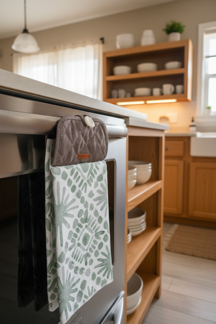 Essuie-Main avec Bouton - Attache Pratique