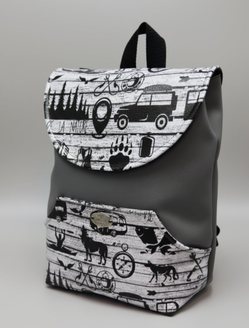 Sac à dos sacoche en simili cuir