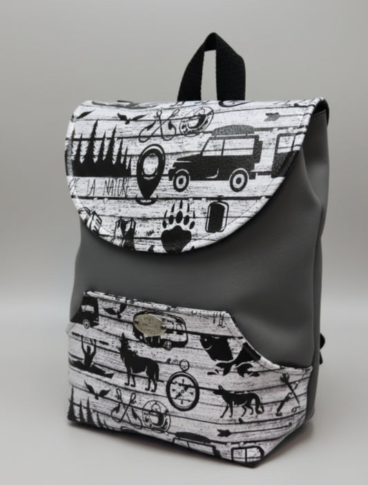 Sac à dos sacoche en simili cuir