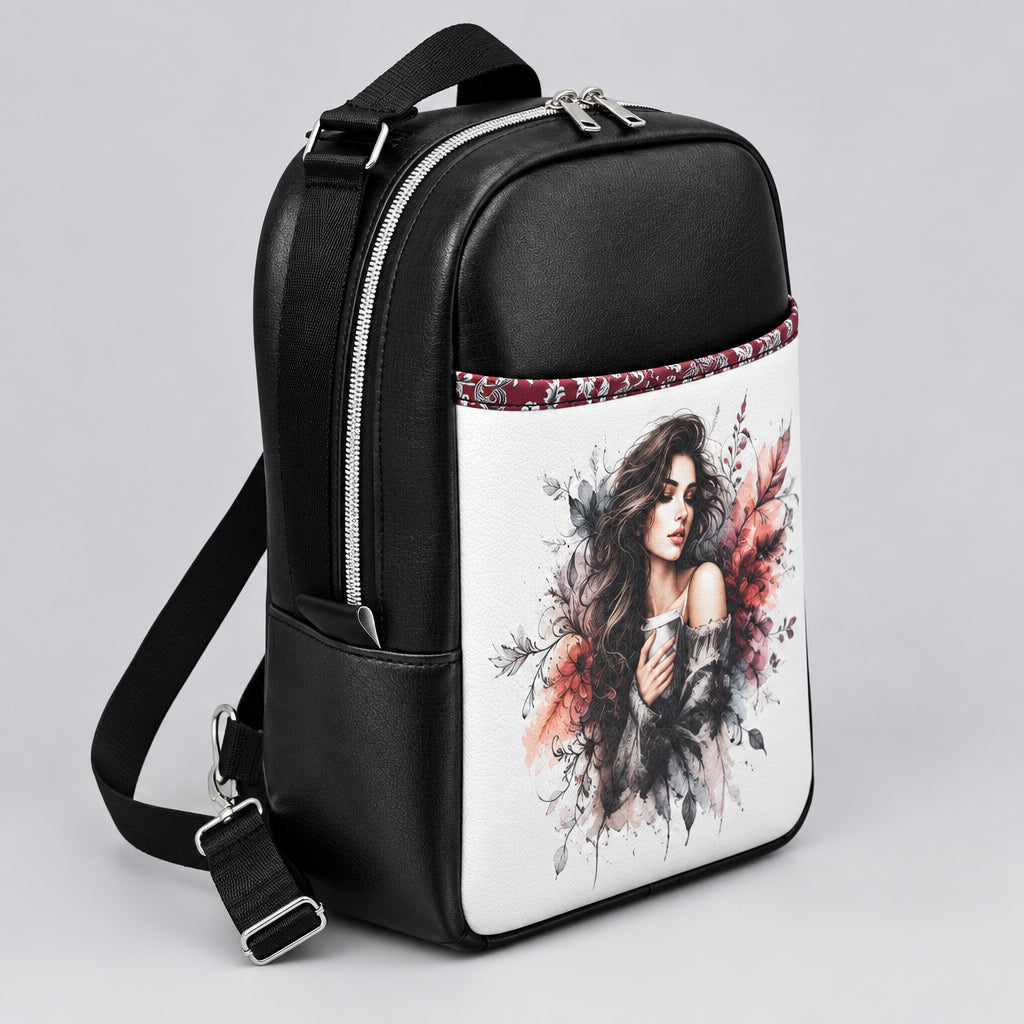 Sac à dos sacoche en simili cuir