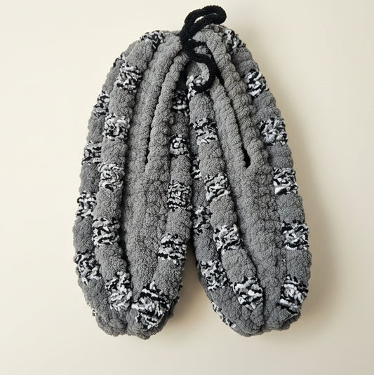 Pantoufles en laine tricotées–Homme 11