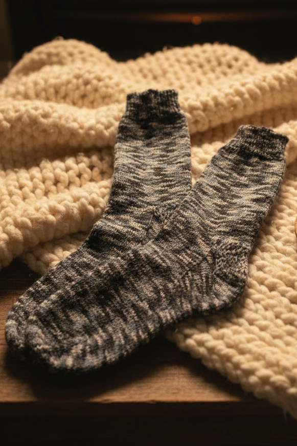 Large(7-9)-Bas adulte      75%Laine 25% Nylon