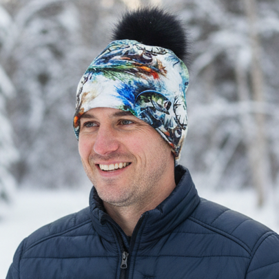 Tuque en tissu doublé micro-polar