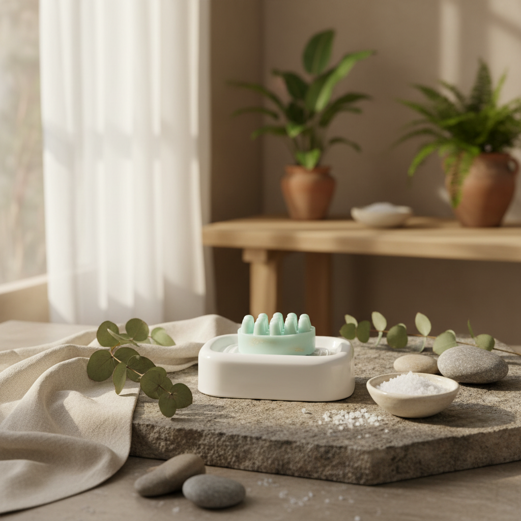 Savon Exfoliant avec Éponge Intégrée