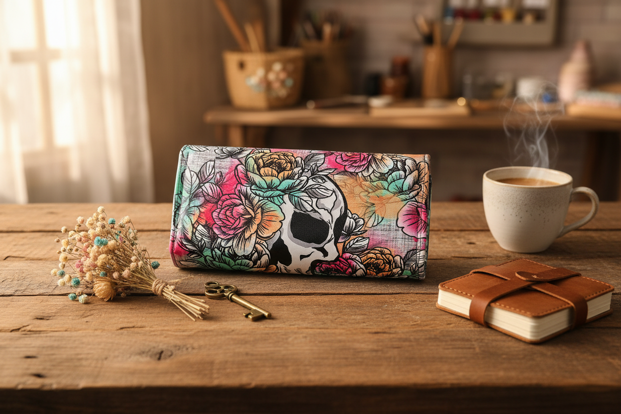Portefeuille en simili cuir