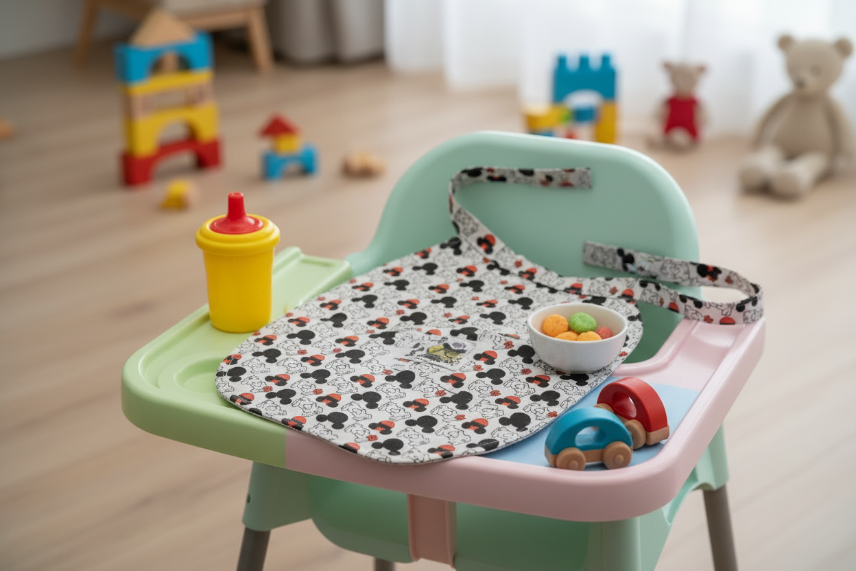 Bavette imperméable bébé/enfant - Joli motif