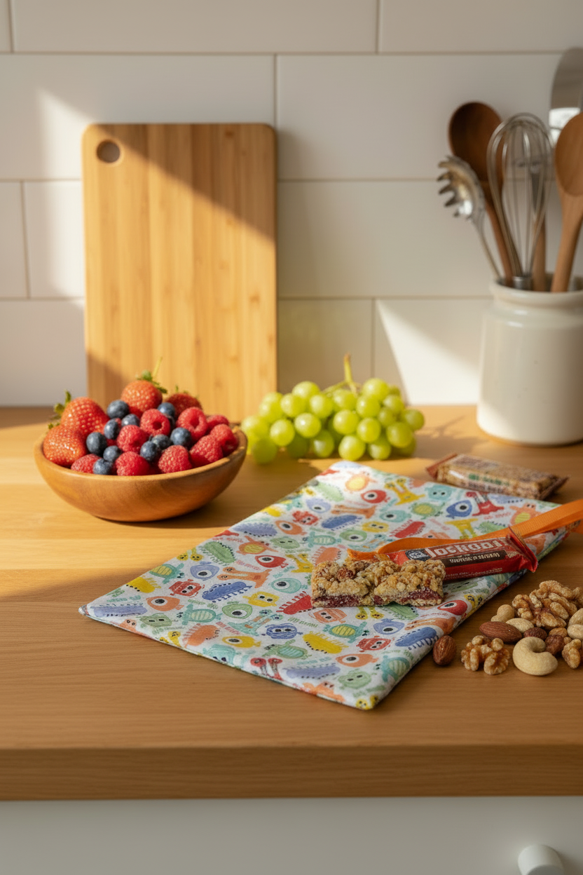 Pochette multifonction en tissu PUL - Maillot, collation et plus