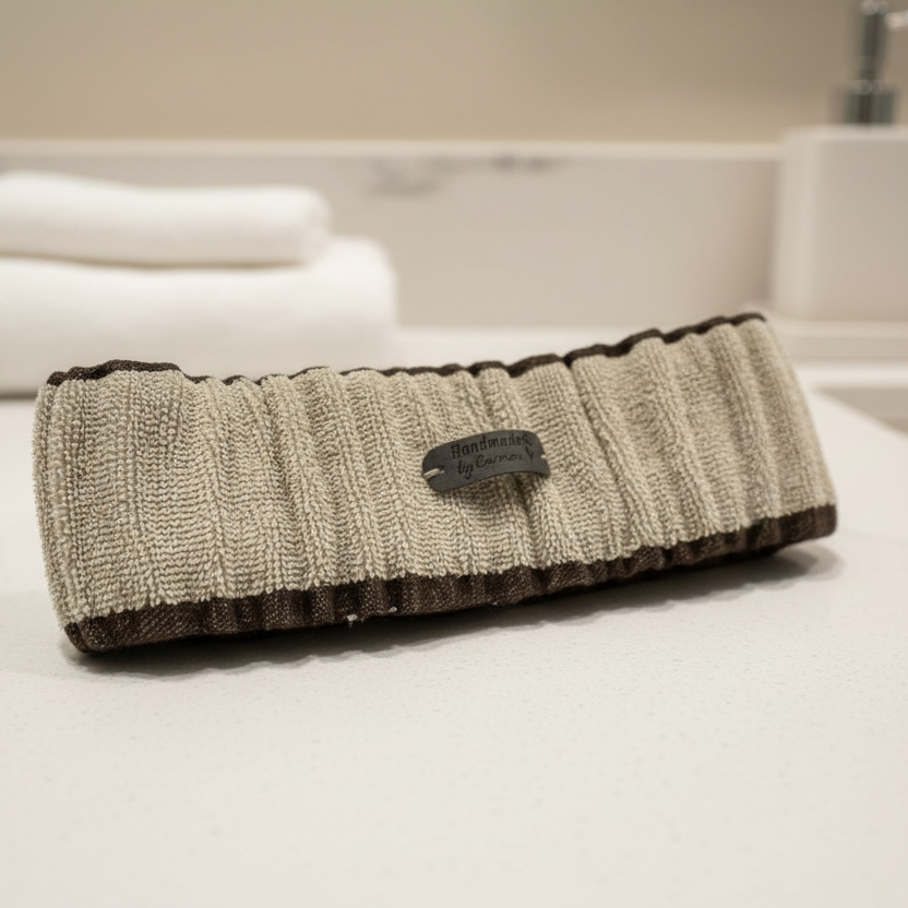 Bandeau élastique en ratine pour soins du visage