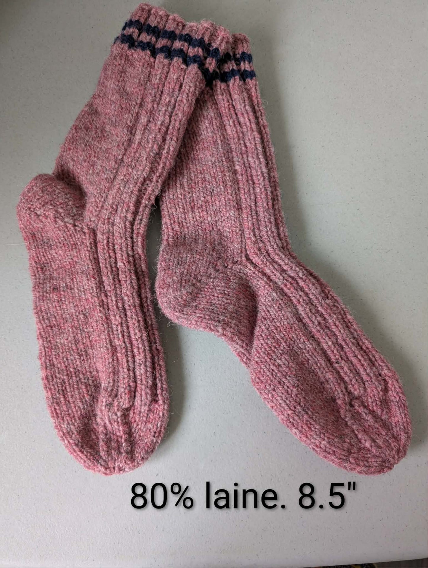 Bas de laine tricotés-(8.5")