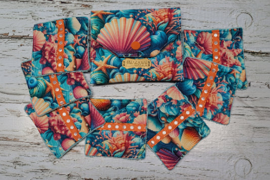 Ensemble-Pochette avec lingettes démaquillantes réutilisables