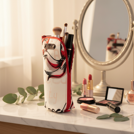 Trousse à pinceaux et maquillage