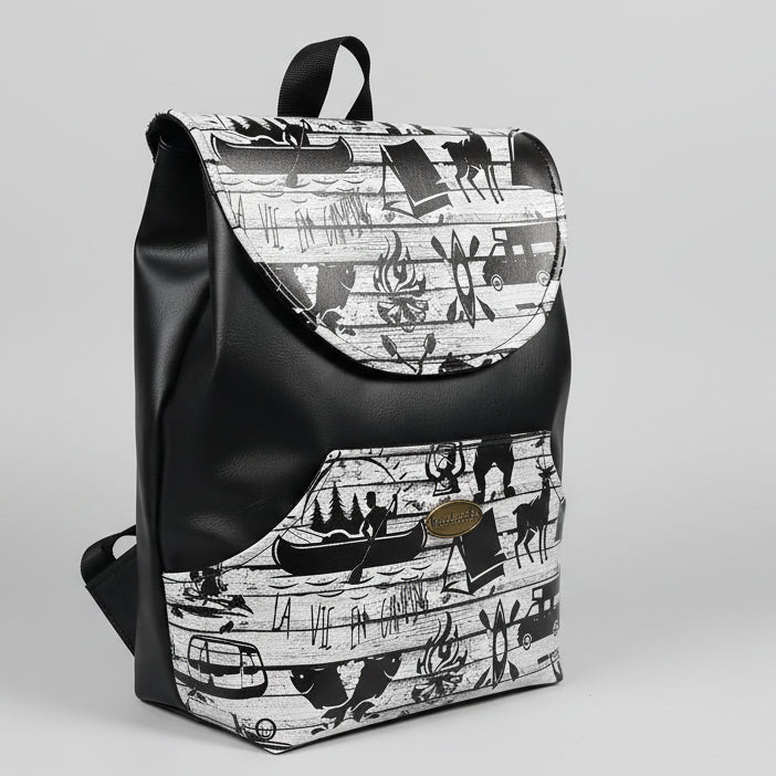 Sac à dos sacoche en simili cuir