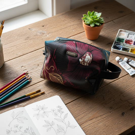 Trousse en simili cuir