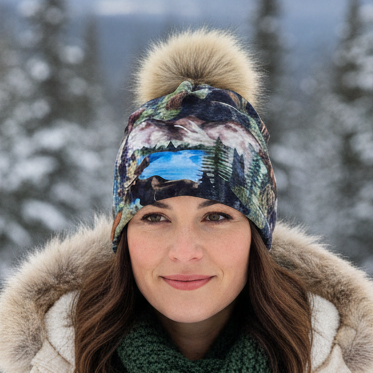 Tuque en tissu doublé micro-polar