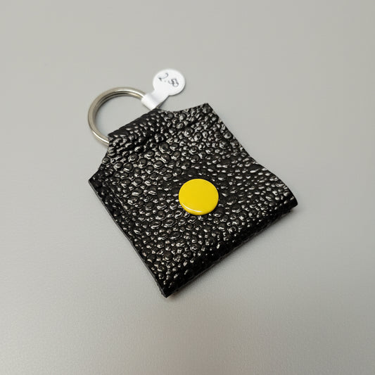 Mini porte-clé avec pochette à bouton pression