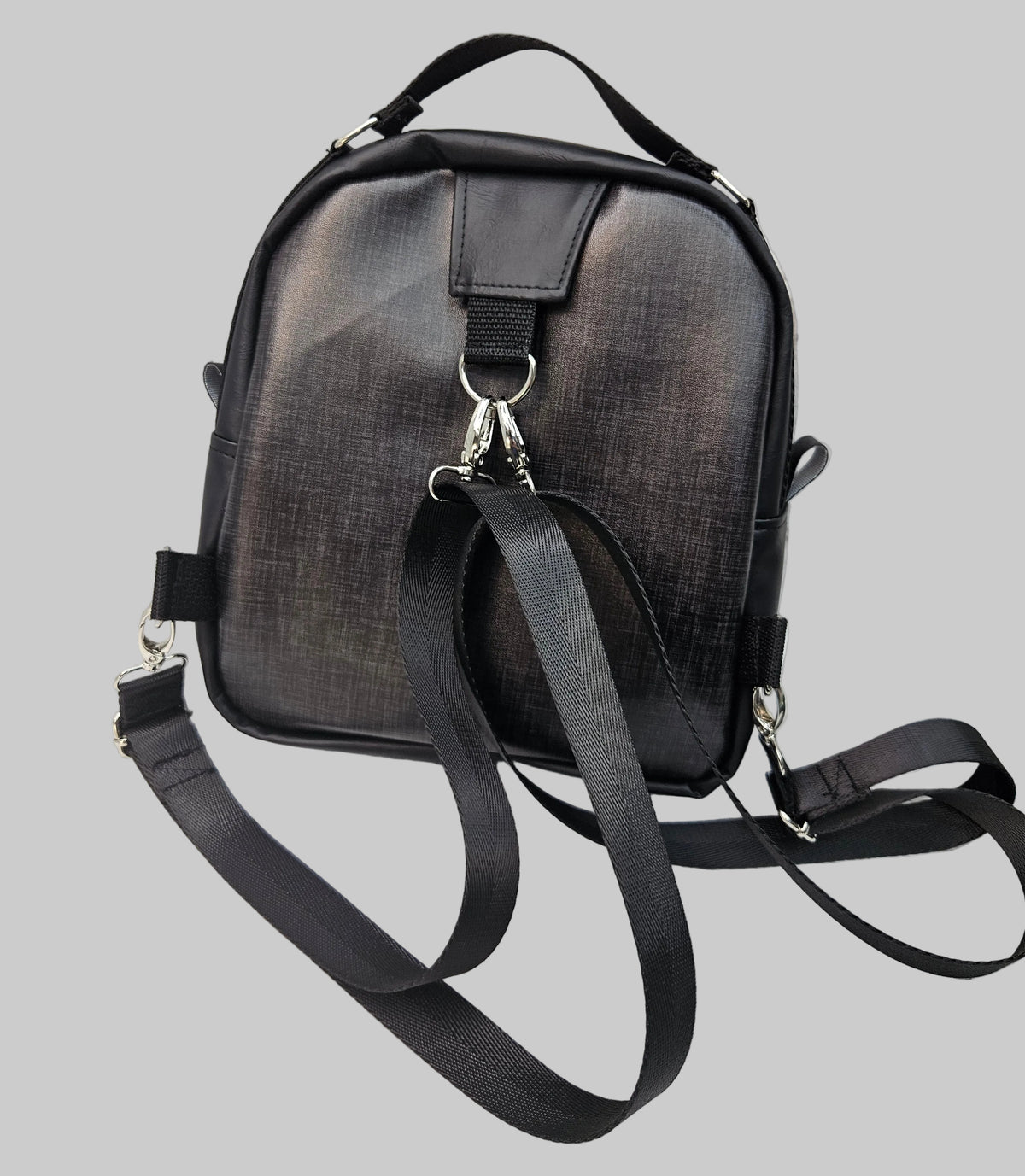 Sac à dos sacoche en simili cuir (Moyen)