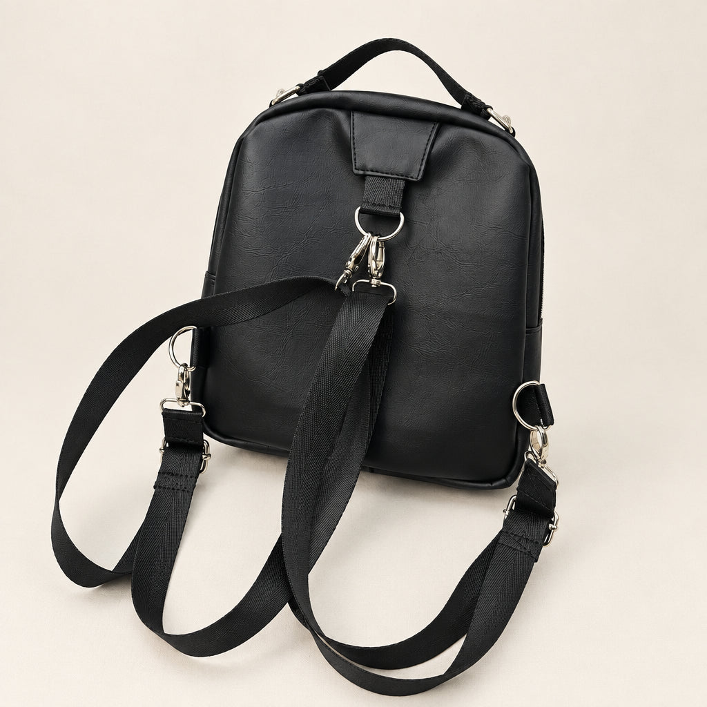 Sac à dos sacoche en simili cuir (Moyen)