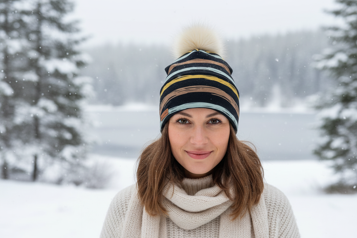 Tuque en tissu doublé micro-polar