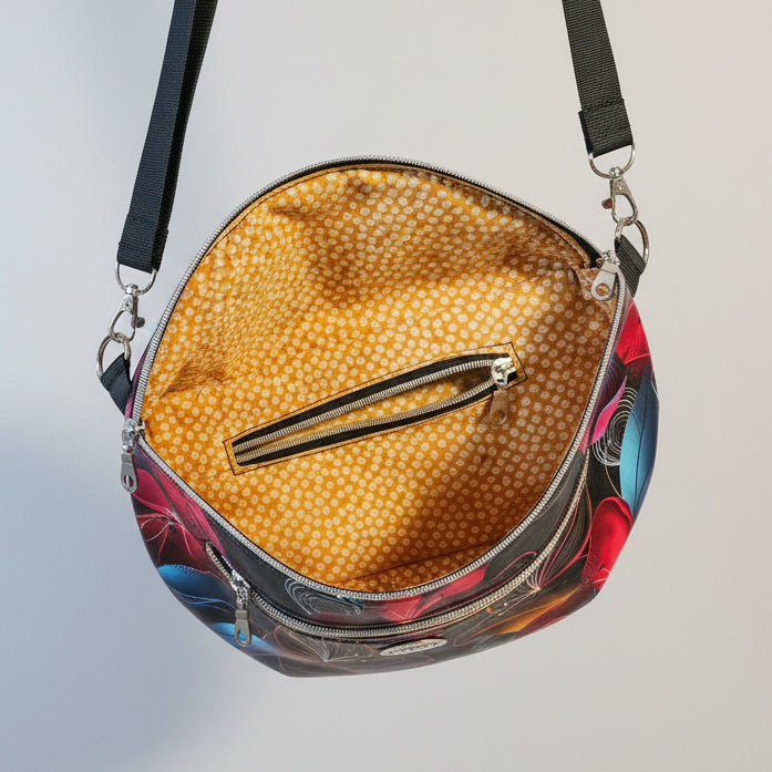 Grand sac banane et bandoulière en simili cuir