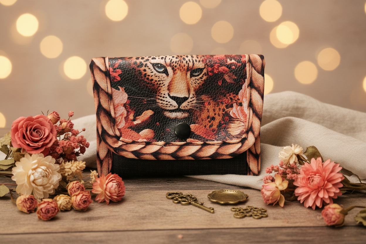Petit porte-monnaie en simili cuir