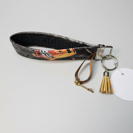 Porte-clé avec sangle en simili cuir