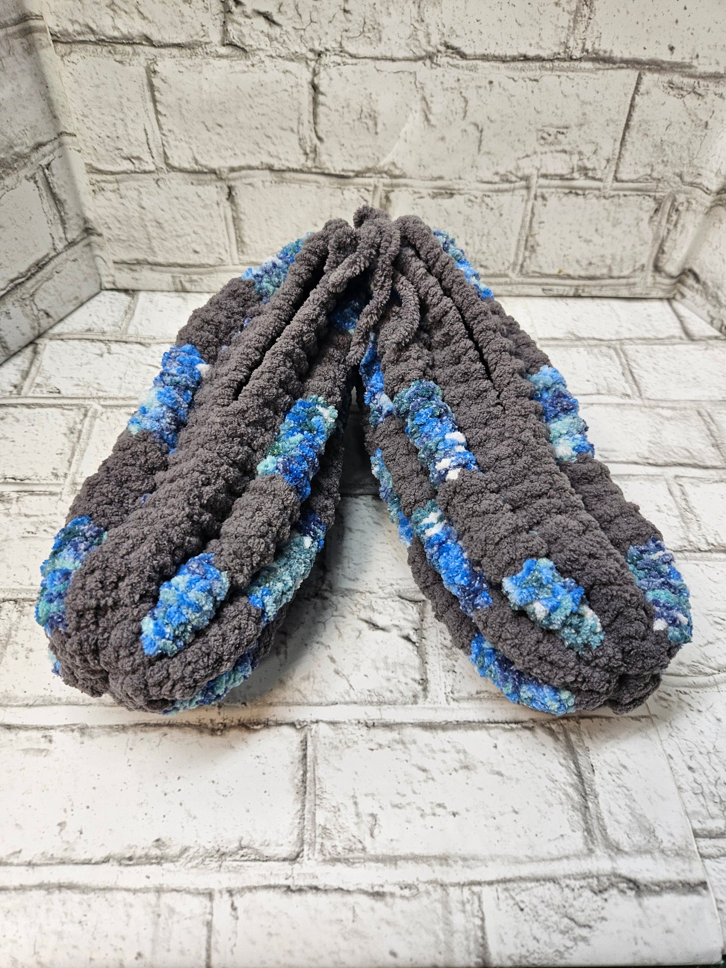 Pantoufles en laine tricotées-Homme 7