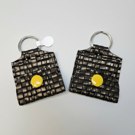 Mini porte-clé avec pochette à bouton pression