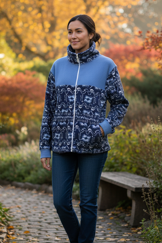 Chandail-Veste en polar UNISEX-MÉDIUM
