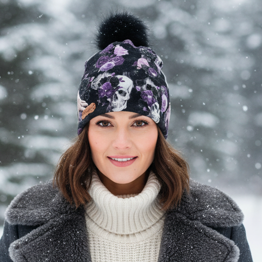 Tuque en tissu doublé micro-polar