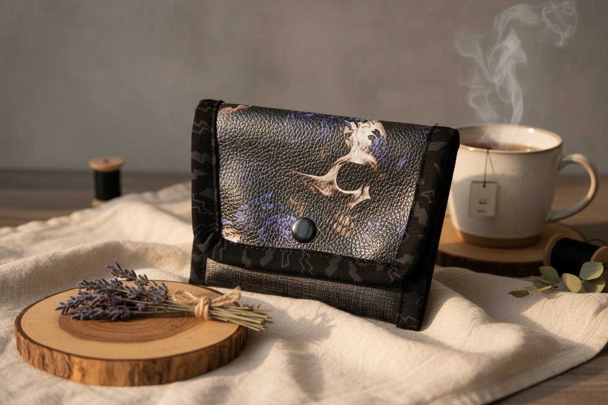 Petit porte-monnaie en simili cuir