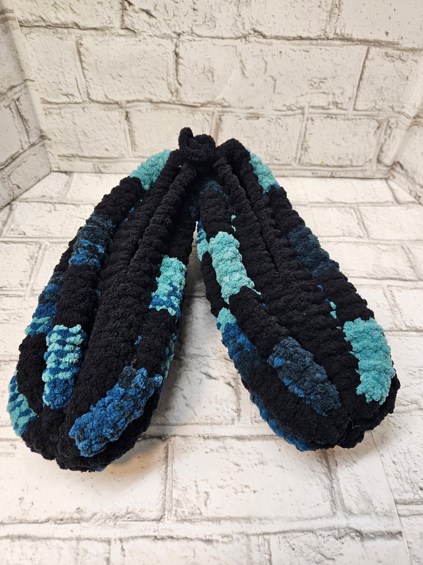 Pantoufles en laine tricotées–Homme 9