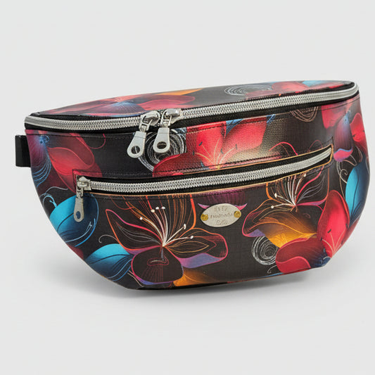 Grand sac banane et bandoulière en simili cuir