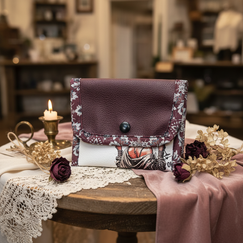 Petit porte-monnaie en simili cuir