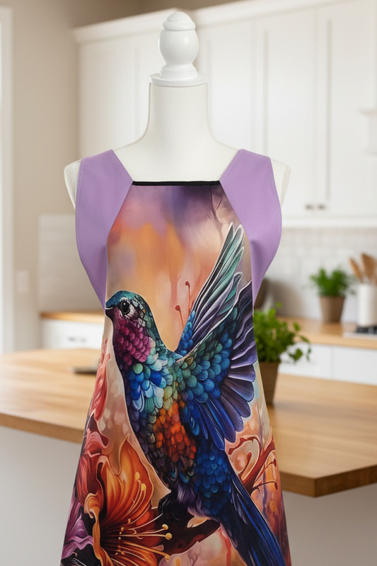 Tablier colibri sur mannequin
